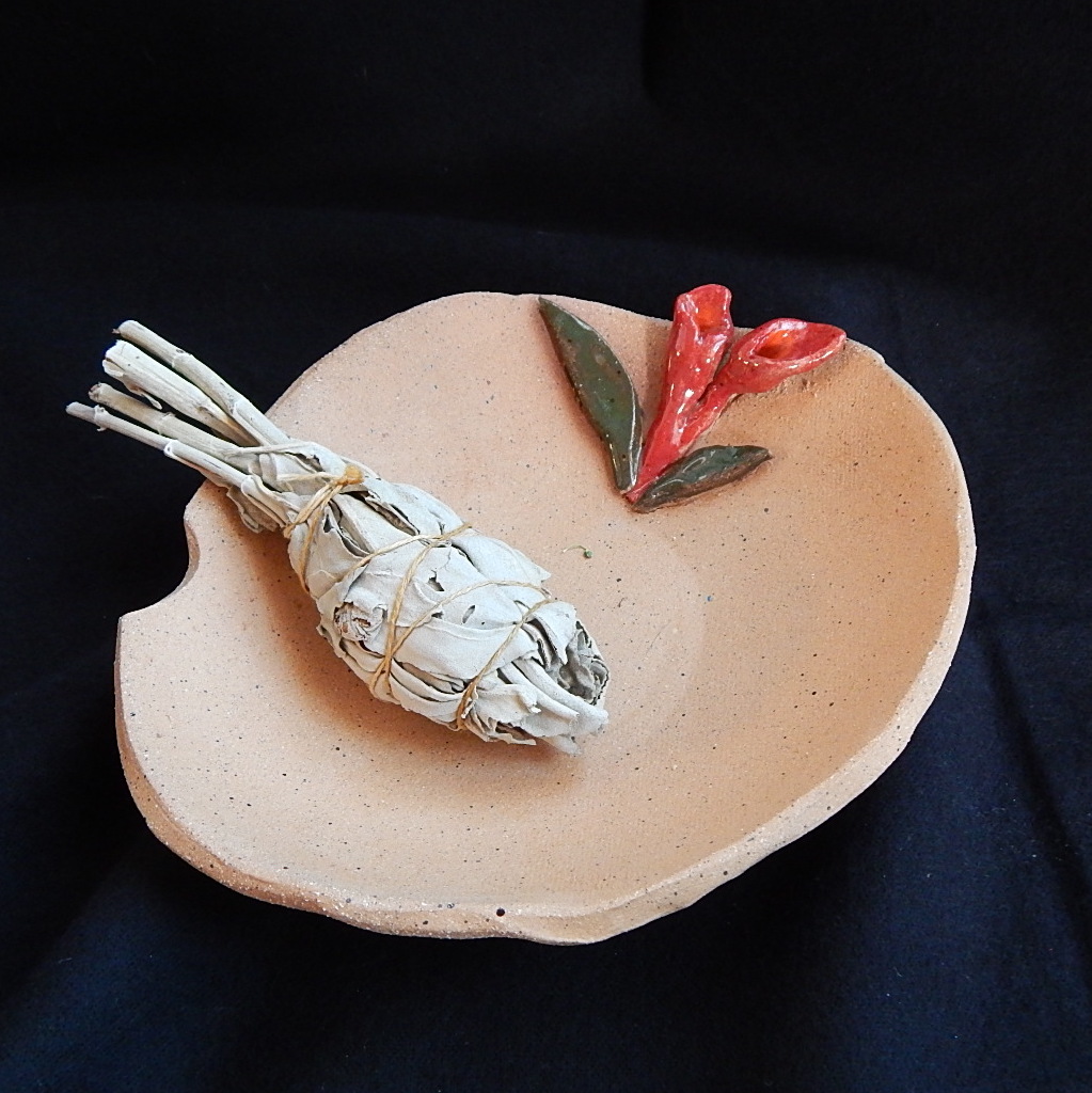 Smudge bowl with sage bundle