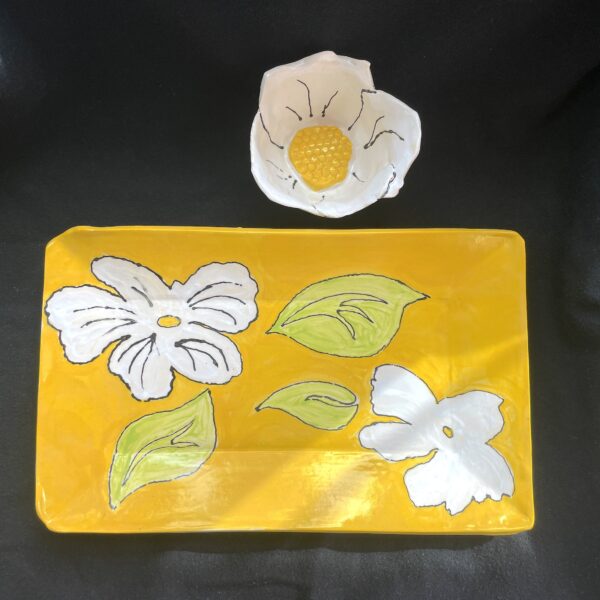 Yellow Rectangle Tray Set - Image 3